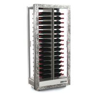 Wine cooling cabinet TECA VINO horizontal storage, silver