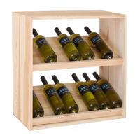 Wine rack 60 cm with 2 displays