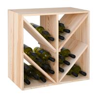 Wine rack 60 cm with diagonal compartments