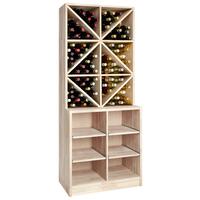 Wine rack PRESTIGE 7, natural oak