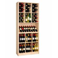 Wine rack PRESTIGE 9, natural oak