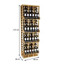 Product image for 'Wine rack PROVINALIA, module 11, oak'