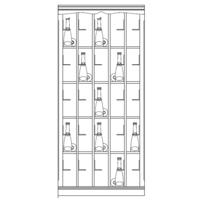 Wine rack system Barolo, fir wood, model 7, light brown