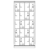 Wine rack system Piedmont, model 5, acrylic/fir wood, anthracite