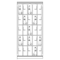 Wine rack system Piedmont, model 6, fir wood, anthracite