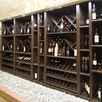 Product image for 'Wine rack system Piedmont, oak veneer, dark brown'