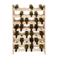 Product image for 'Wooden wine rack OPTIPLUS, model 1, untreated wood'
