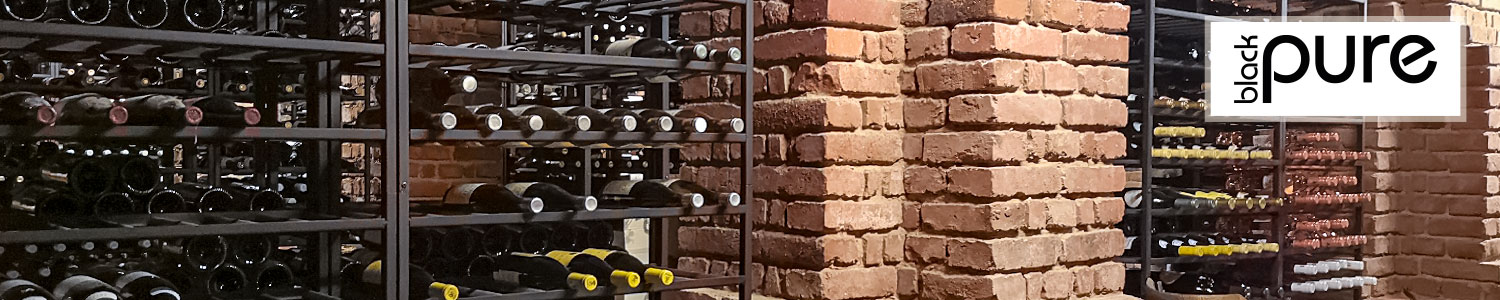 Wine Rack System BLACK PURE