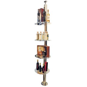 Display rack CAMPANILE, acrylic, stainless steel