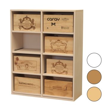 PROVINALIA wine rack system with pull-outs for wine crates