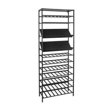 Metal Wine Rack BLACK PURE, Model 4