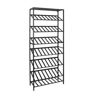Metal Wine rack BLACK PURE, model 6
