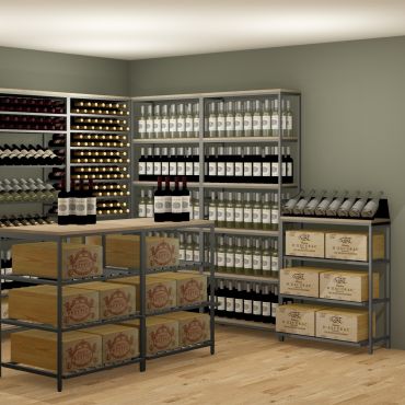 Commercial metal wine racks outlet