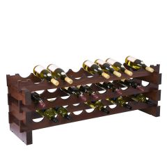 Wine rack CASANOVA, walnut, 114 cm width