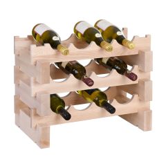 Wine rack CASANOVA, W 55 cm, natural
