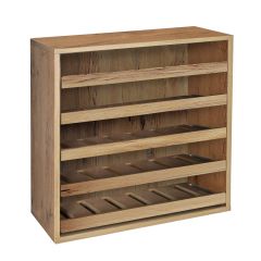 Module with single bottle sliding shelves, country oak