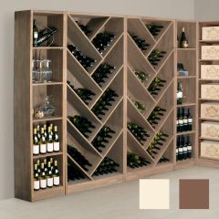 Wine rack PRESTIGE 11.1 and 11.2 made of solid oak