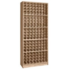 Wine rack PRESTIGE 5, brown stained oak