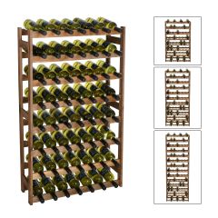 Wooden wine racks SIMPLEX, brown stain