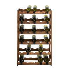 Wooden wine rack SIMPLEX, model 2, brown stain