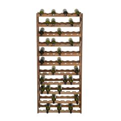 Wooden wine rack SIMPLEX, model 4, brown stain