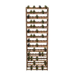 Wooden wine rack SIMPLEX, model 5, brown stain
