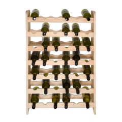 Wooden wine rack OPTIPLUS, model 1, untreated wood