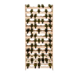 Wooden wine rack OPTIPLUS, model 5, untreated wood