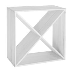 Wine rack 52 cm, X-cube, white painted