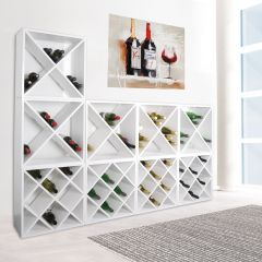 Wine rack system 52 cm, white painted