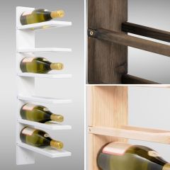 Wall wine rack PINOT made of pine wood