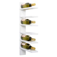 Wall wine rack PINOT, white stained