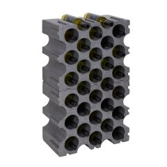 Synthetic wine rack STONE 2 piece set for 30 bottles