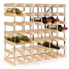 Modular wine rack system TREND 42 bottles, natural, D 22.8 cm