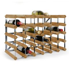 Modular wine rack system TREND light brown, 30 bottles