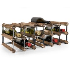 Modular wine rack system TREND dark brown, 18 bottles