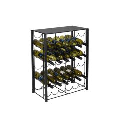 Metal wine rack system RUSTIKO, low