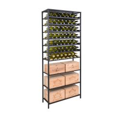 Wine rack BLACK PURE, Model 8