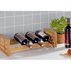 Wooden wine rack NORDIC, single unit