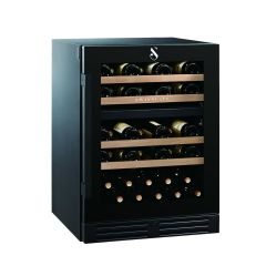 Two-zone wine cooler WLB-160DF, 82cm, 45 bottles