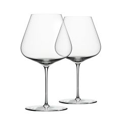 ZALTO Burgundy glass, 2 piece set