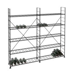 Wine rack LA CAVE, H 170 x W 183 cm, 10 shelves