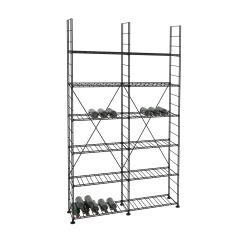 Wine rack LA CAVE, H 220 x W 123 cm, 12 shelves