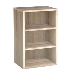 Module with 2 fitted shelves W 45 cm, light oak