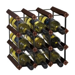 Wine rack Trend PREMIUM for 12 fl. (H 33,5 x W 33,5 cm), brown