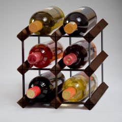 Wine rack Trend PREMIUM for 6 fl. (H 23,5 x W 23,5 cm), brown