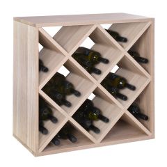 Wine rack 60 cm, DIAMOND module, natural oak