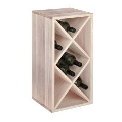 Wine rack module DIAMOND narrow, natural oak