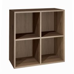 Module with 4 compartments, walnut