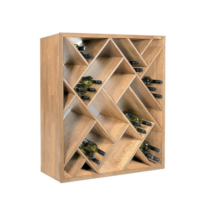Wooden wine rack ZEUS, natural